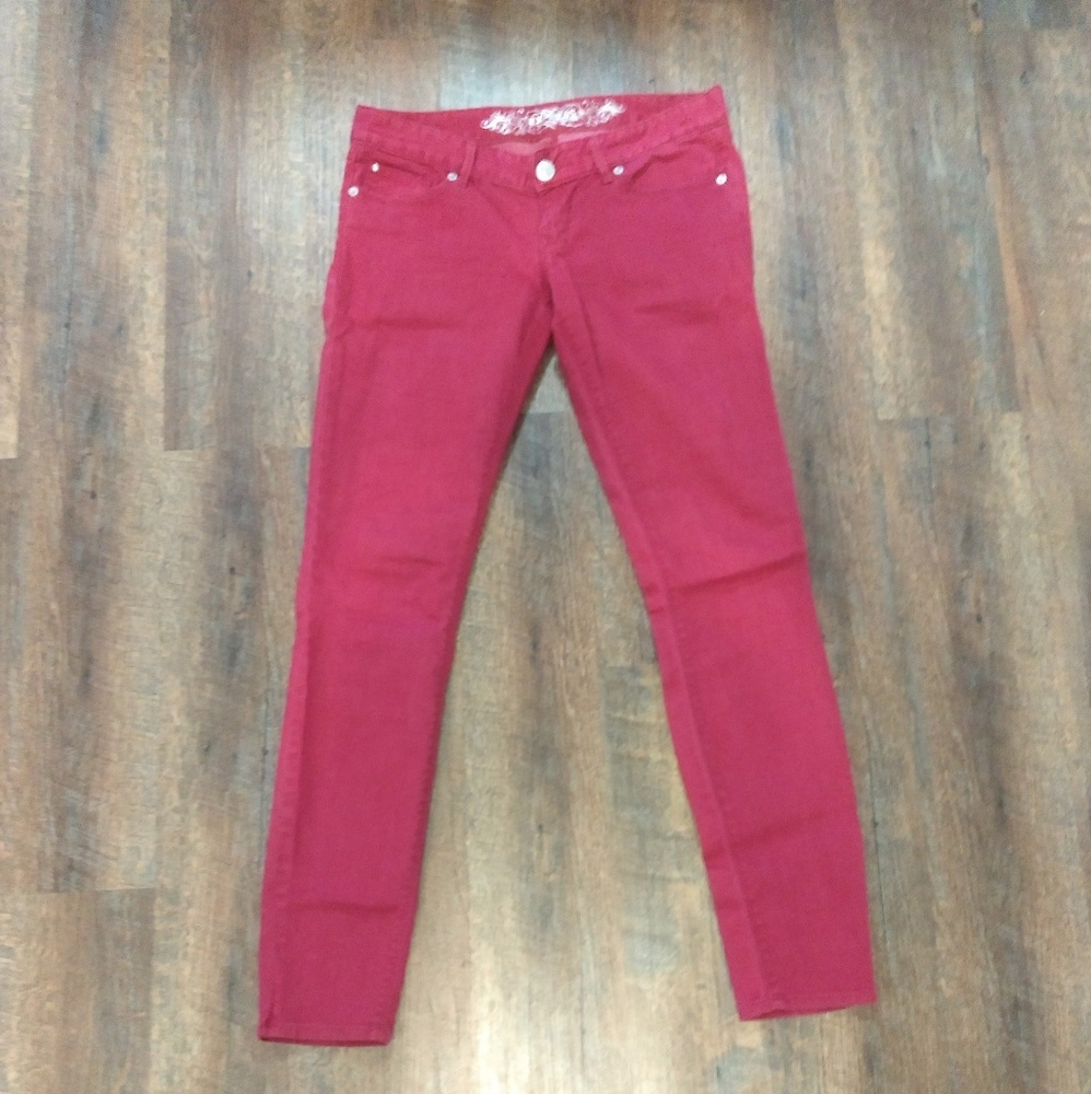 Express red jeggings